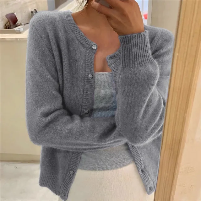 Capucine | Cardigan Boutonné Maille Fine Femme