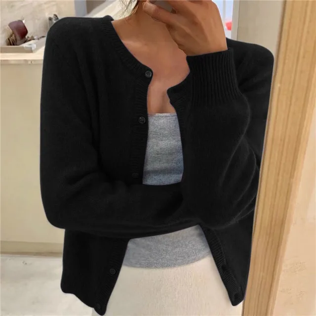 Capucine | Cardigan Boutonné Maille Fine Femme