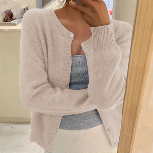 Capucine | Cardigan Boutonné Maille Fine Femme