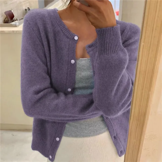 Capucine | Cardigan Boutonné Maille Fine Femme