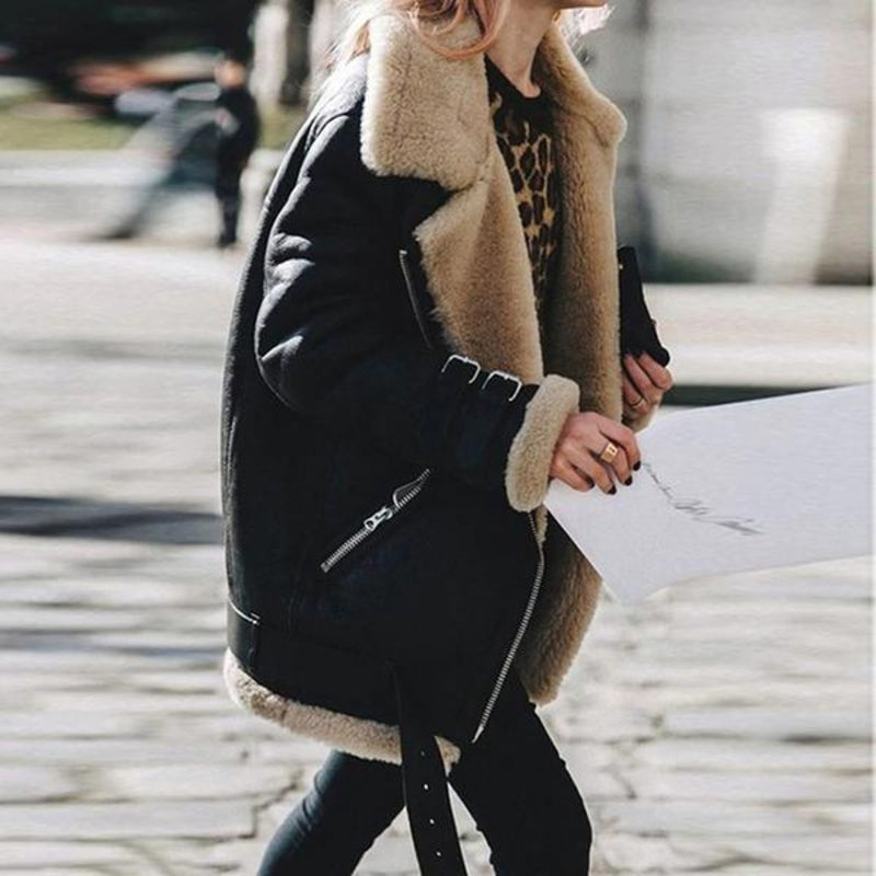 Marceline | Veste Aviateur Femme Intemporelle Chaude