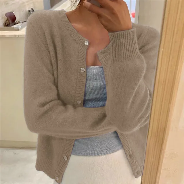Capucine | Cardigan Boutonné Maille Fine Femme