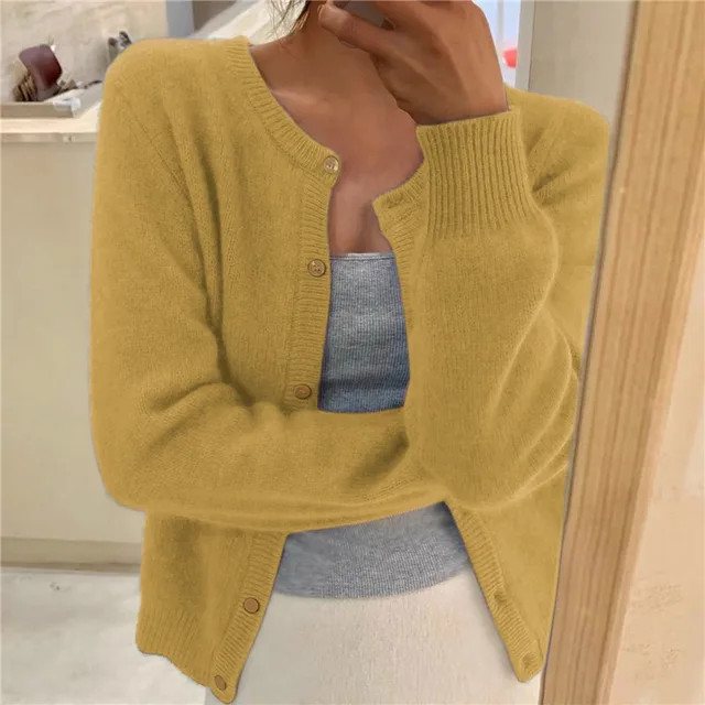 Capucine | Cardigan Boutonné Maille Fine Femme