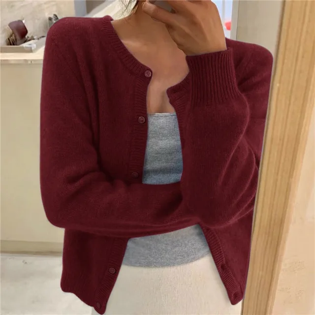 Capucine | Cardigan Boutonné Maille Fine Femme