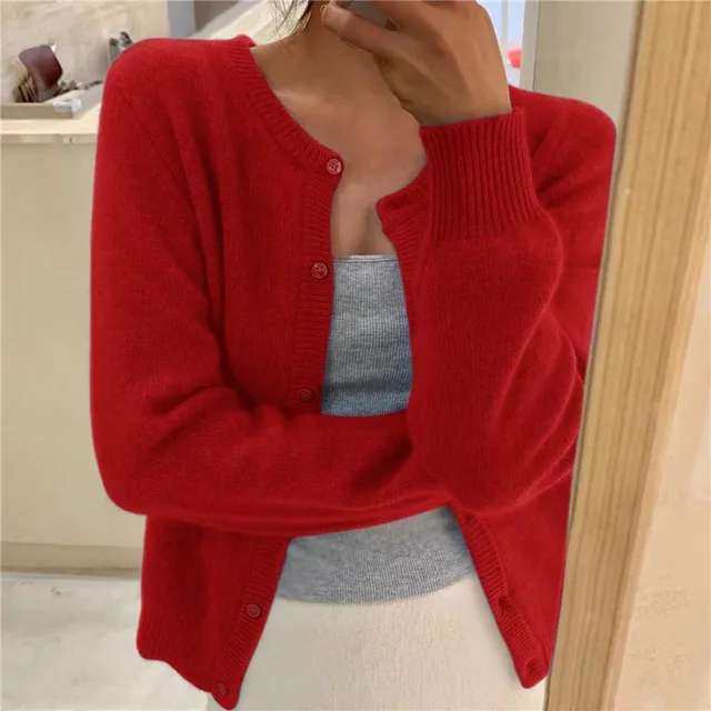 Capucine | Cardigan Boutonné Maille Fine Femme