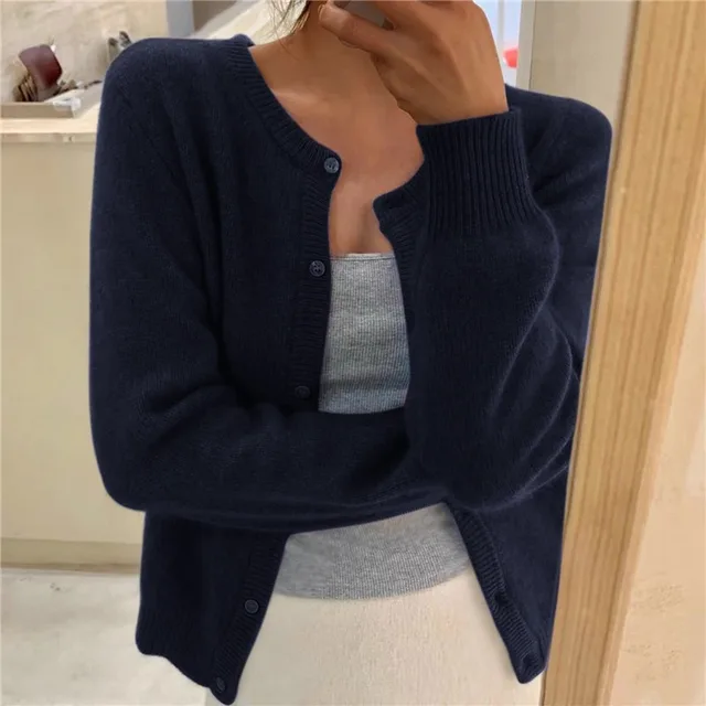 Capucine | Cardigan Boutonné Maille Fine Femme