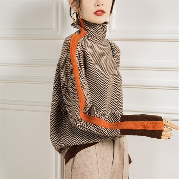 Eulalie | Pull Rayé Élégant Style Moderne