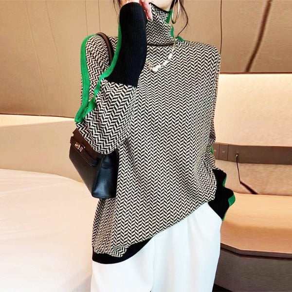 Eulalie | Pull Rayé Élégant Style Moderne