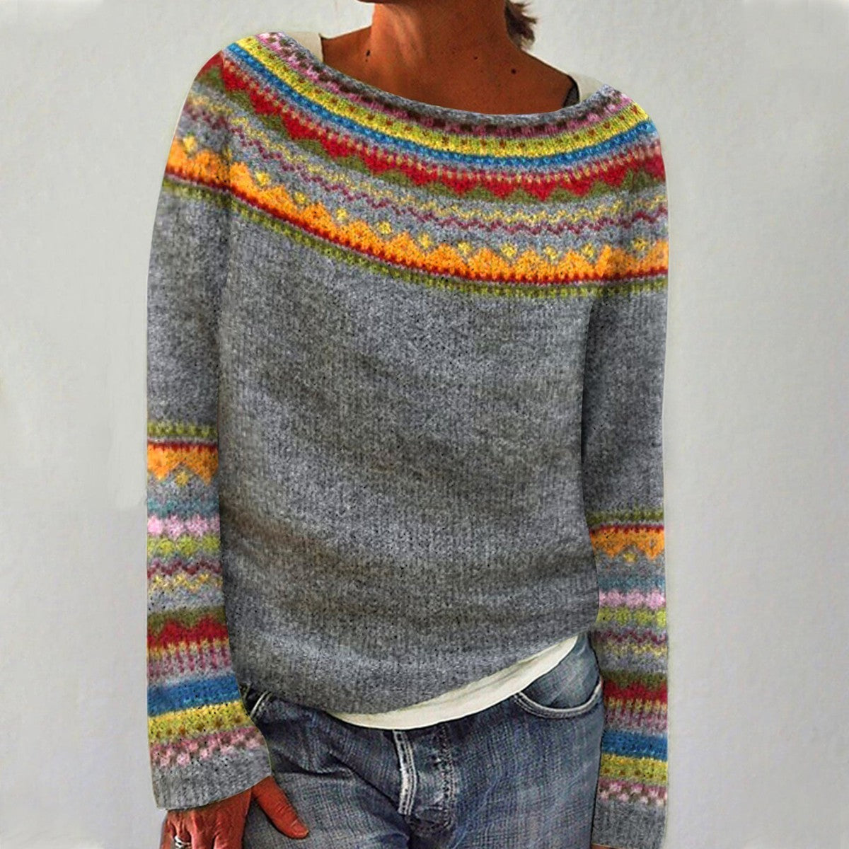 Simone | Pull Automne Vintage Femme Chic