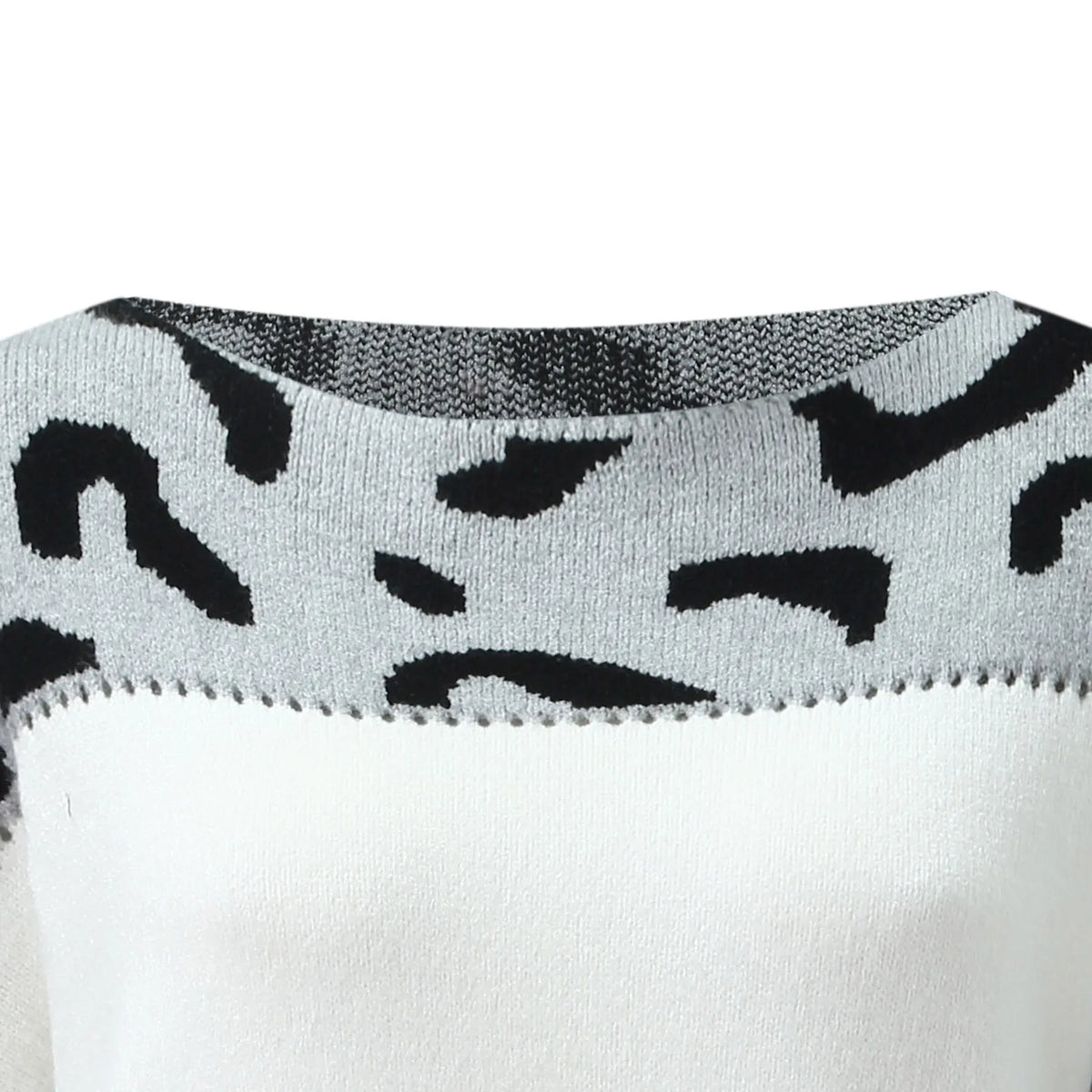 Romane | Pull Maille Imprimé Léopard Tendance