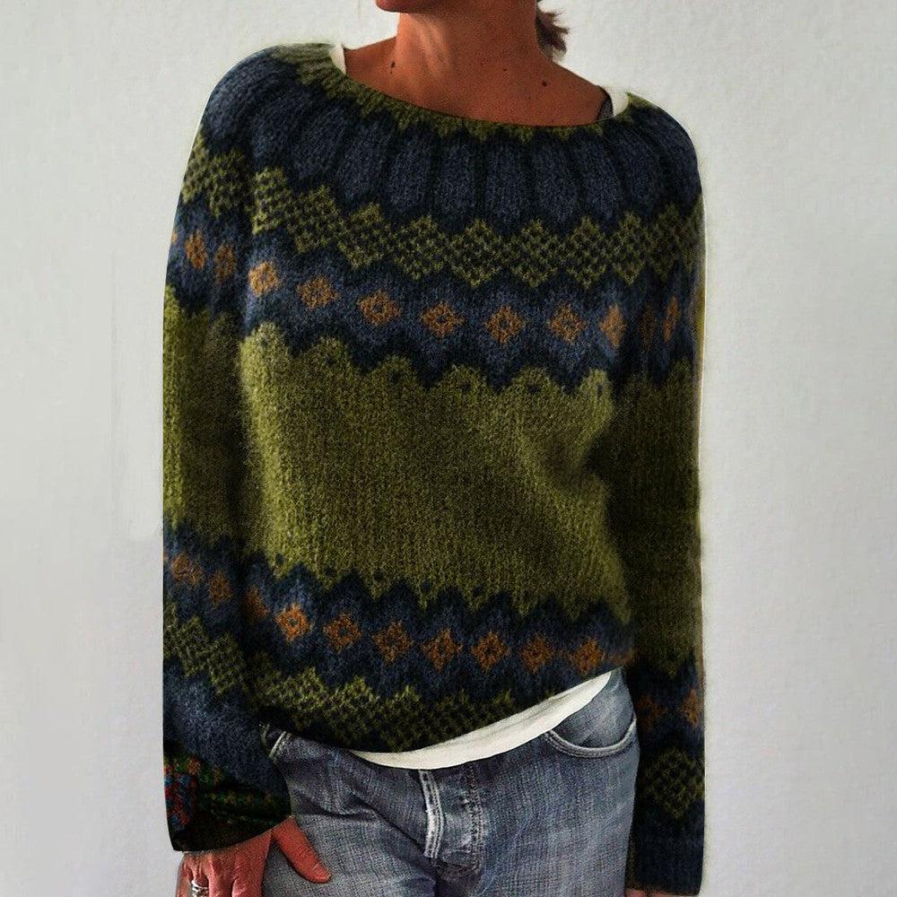 Gisèle | Pull Vintage Automne Femme Rétro