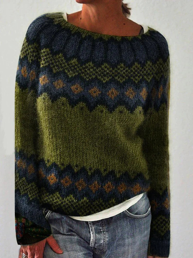 Gisèle | Pull Vintage Automne Femme Rétro