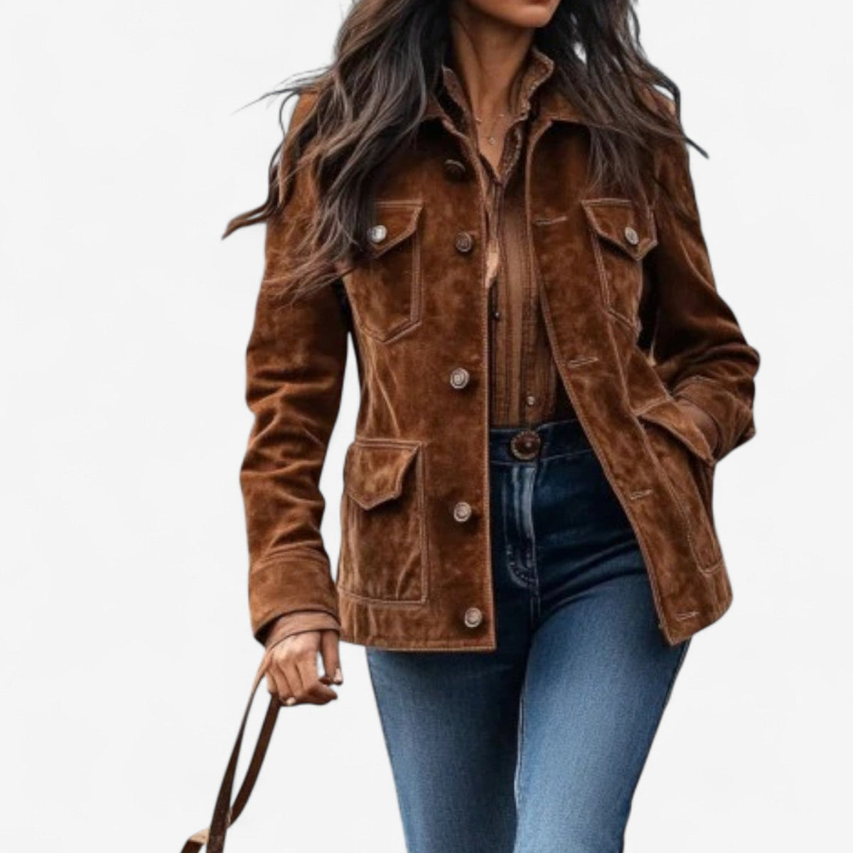 Perrine | Veste Velours Vintage Femme Chic