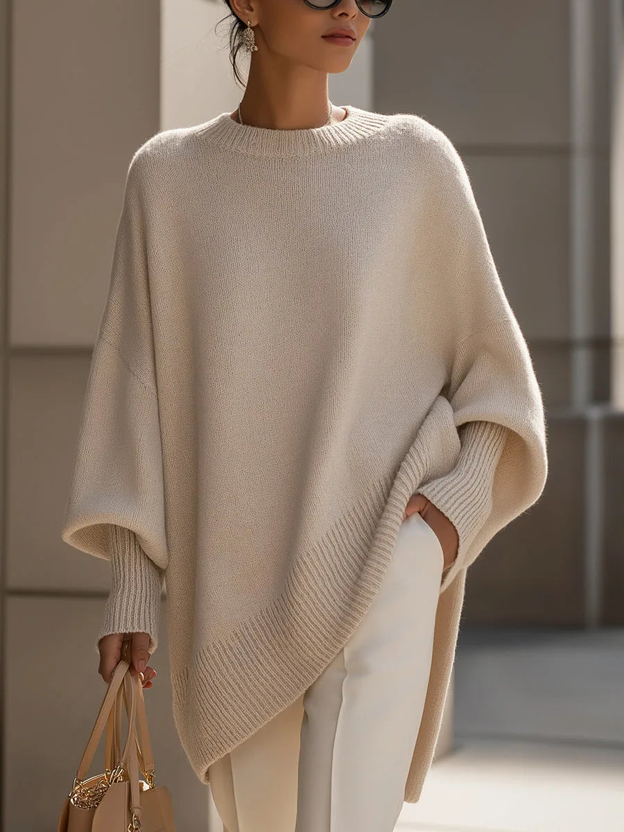 Dorine | Pull Oversize Asymétrique Élégant Femme