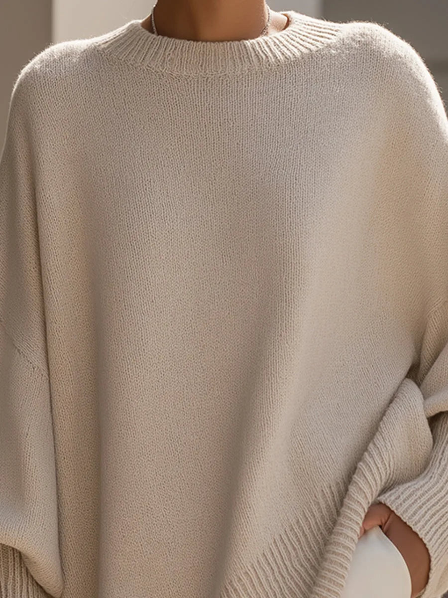 Dorine | Pull Oversize Asymétrique Élégant Femme