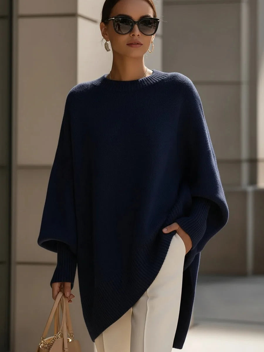 Dorine | Pull Oversize Asymétrique Élégant Femme