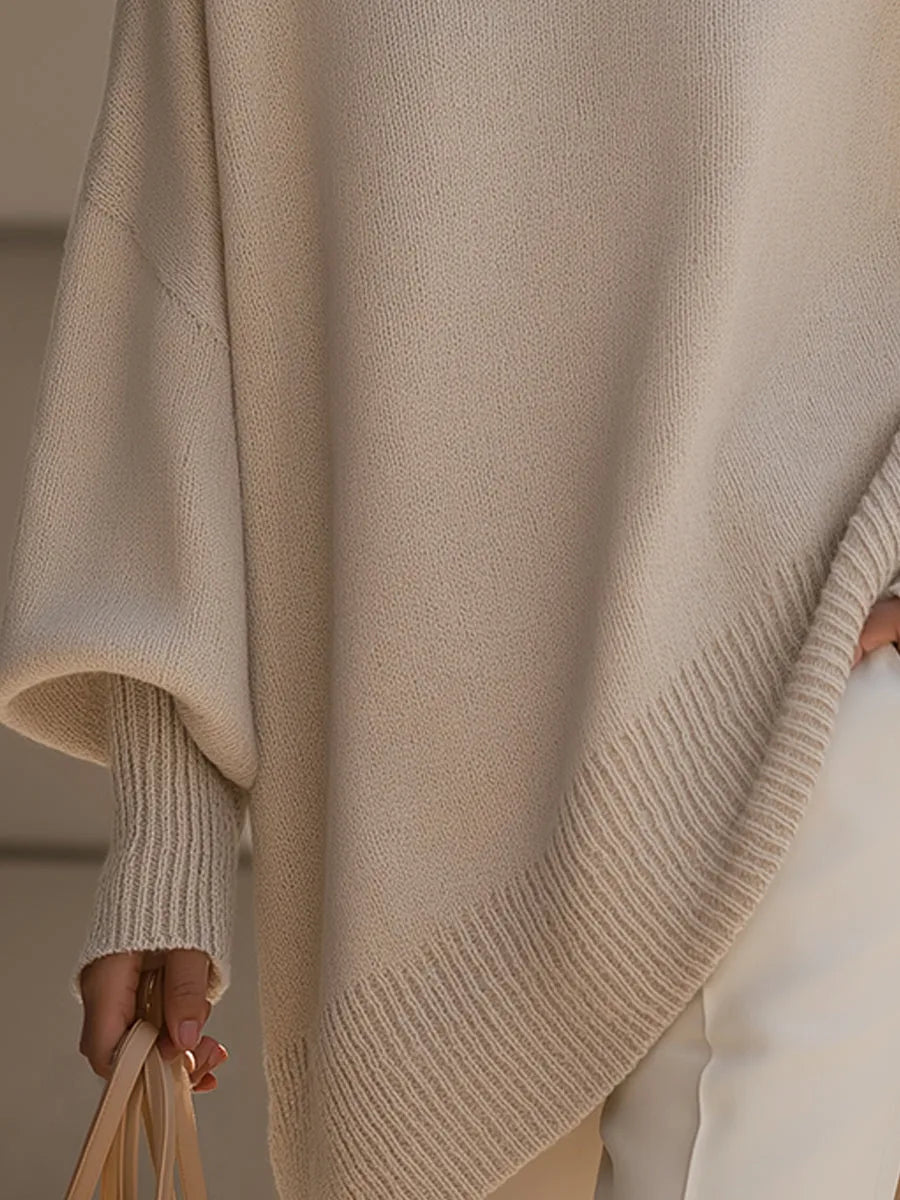 Dorine | Pull Oversize Asymétrique Élégant Femme