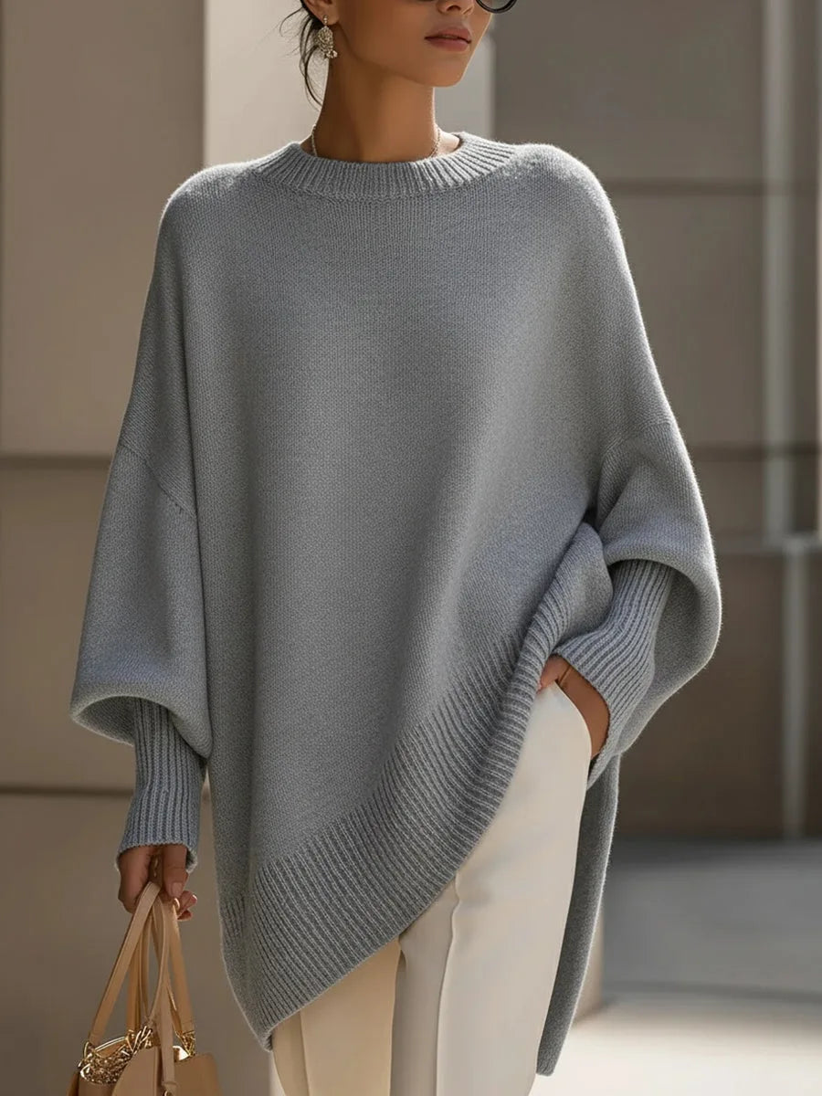 Dorine | Pull Oversize Asymétrique Élégant Femme