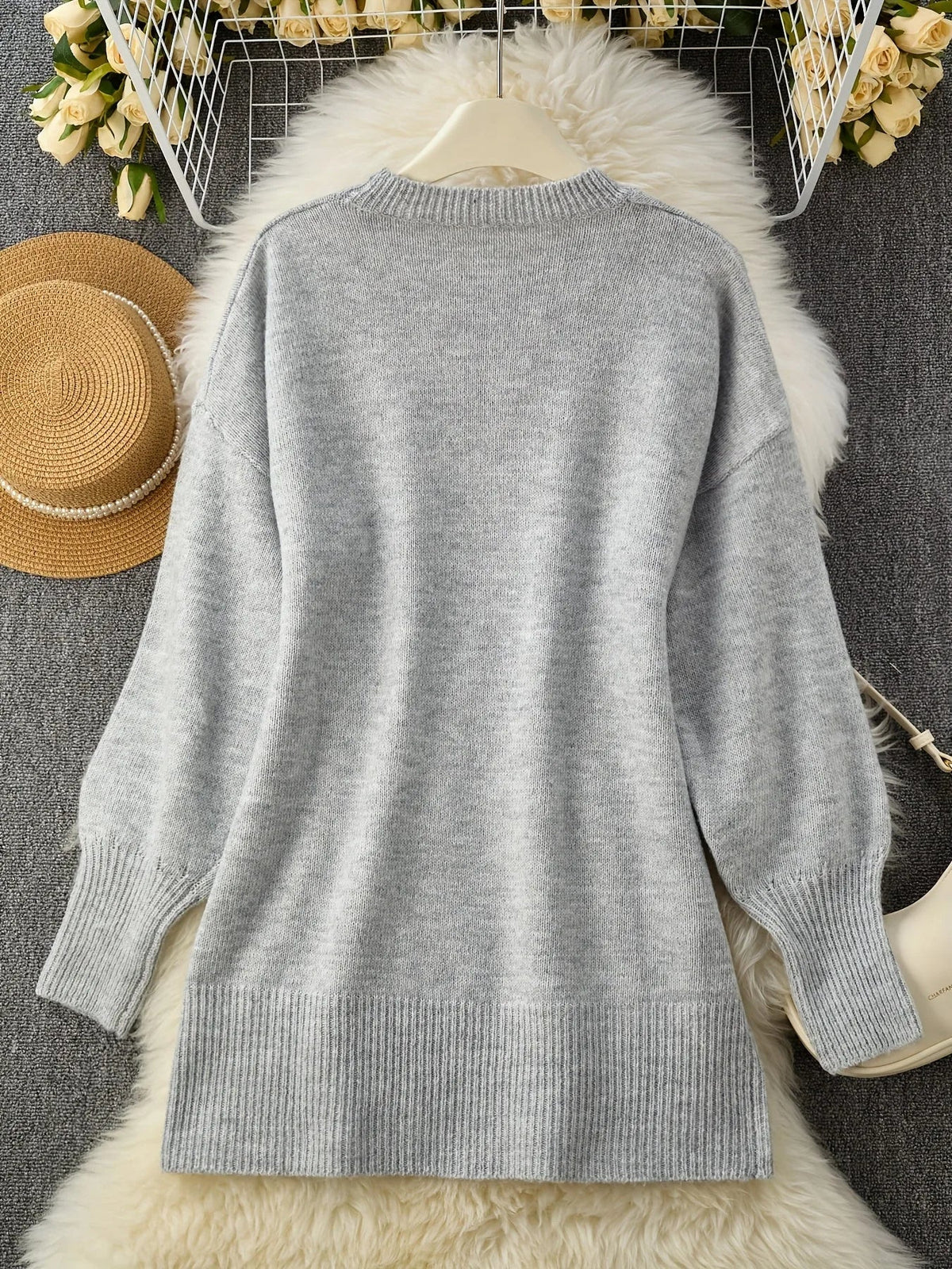 Dorine | Pull Oversize Asymétrique Élégant Femme
