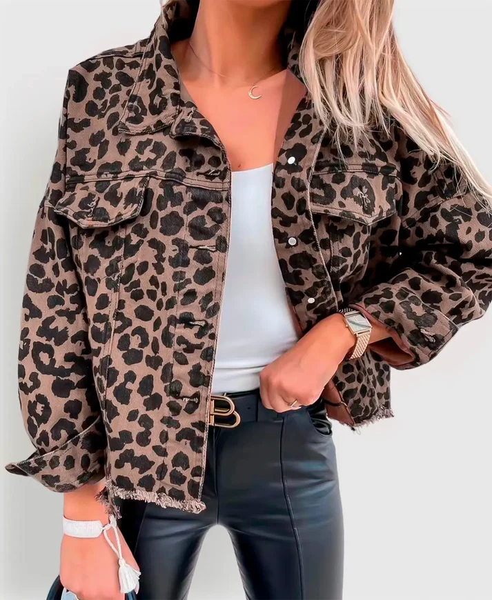Victoire | Veste Léopard Femme Imprimé Statement