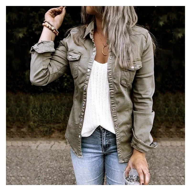 Adèle | Veste Jean Femme Intemporelle Classique