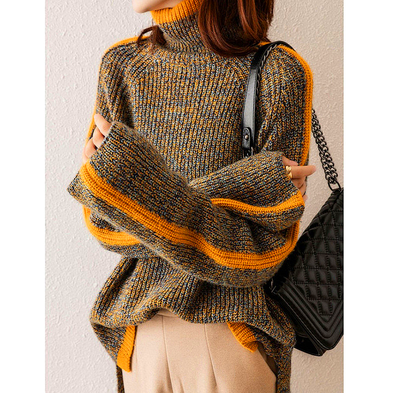 Fabienne | Pull Cachemire Col Roulé Élégance