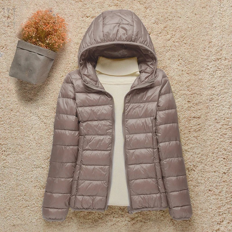 Albane | Doudoune Élégante Capuche Zippée Femme