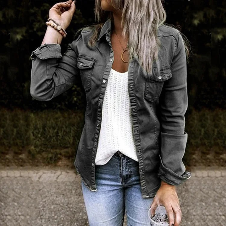 Adèle | Veste Jean Femme Intemporelle Classique