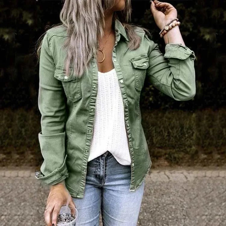 Adèle | Veste Jean Femme Intemporelle Classique